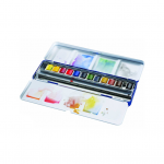  آبرنگ 12 رنگ Cotman برند Winsor & Newton جعبه فلزی