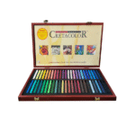 پاستل گچی 48 رنگ از برند Cretacolor جعبه چوبی