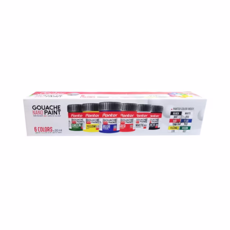 گواش 6 رنگ Panter مدل Nano - غیر سمی - همراه با کاردک