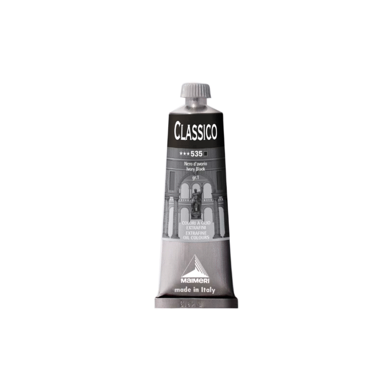 رنگ روغن کلاسیکو مایمری Ivory black