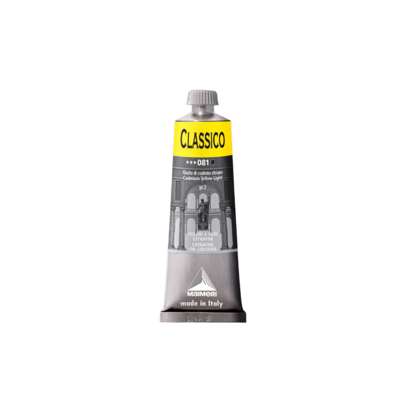 رنگ روغن کلاسیکو Cadmium yellow light برند مایمری 60 میل