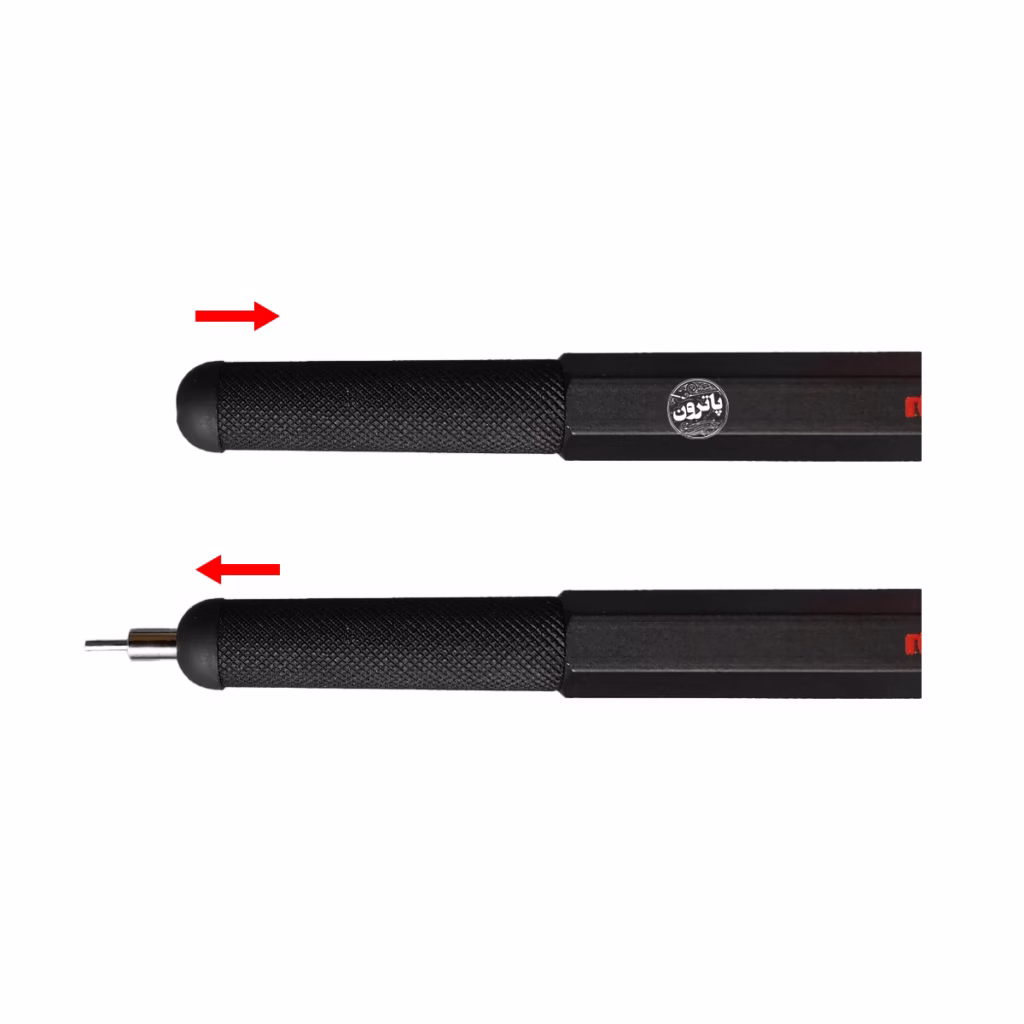 اتود استایلوس Rotring مدل +800 - سایز 0.7 - استایلوس صفحه نمایش - مکانیزم 2 مرحله‌ای