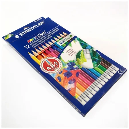 مداد رنگی 12 رنگ استدلر STAEDTLER مدل Noris Club کد 144-50NC12