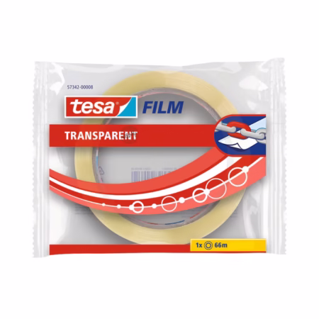 چسب نواری حلقه بزرگ Tesa مدل Film transparent