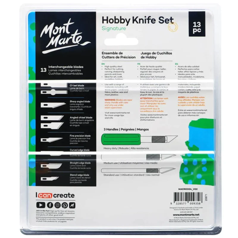ست کاتر قلمی hobby knife set مونمارت - تصویر 4