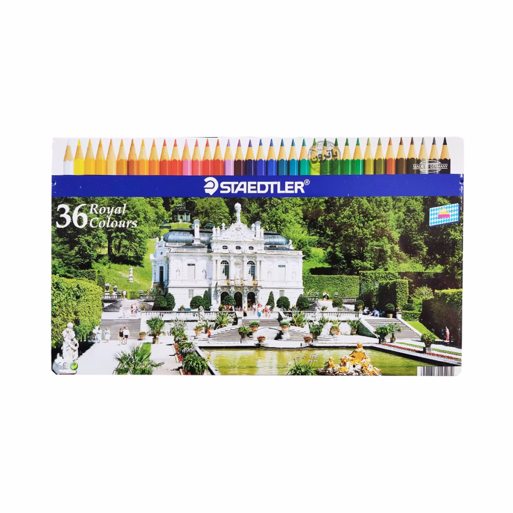 مداد رنگی 36 رنگ Staedtler - جعبه فلزی