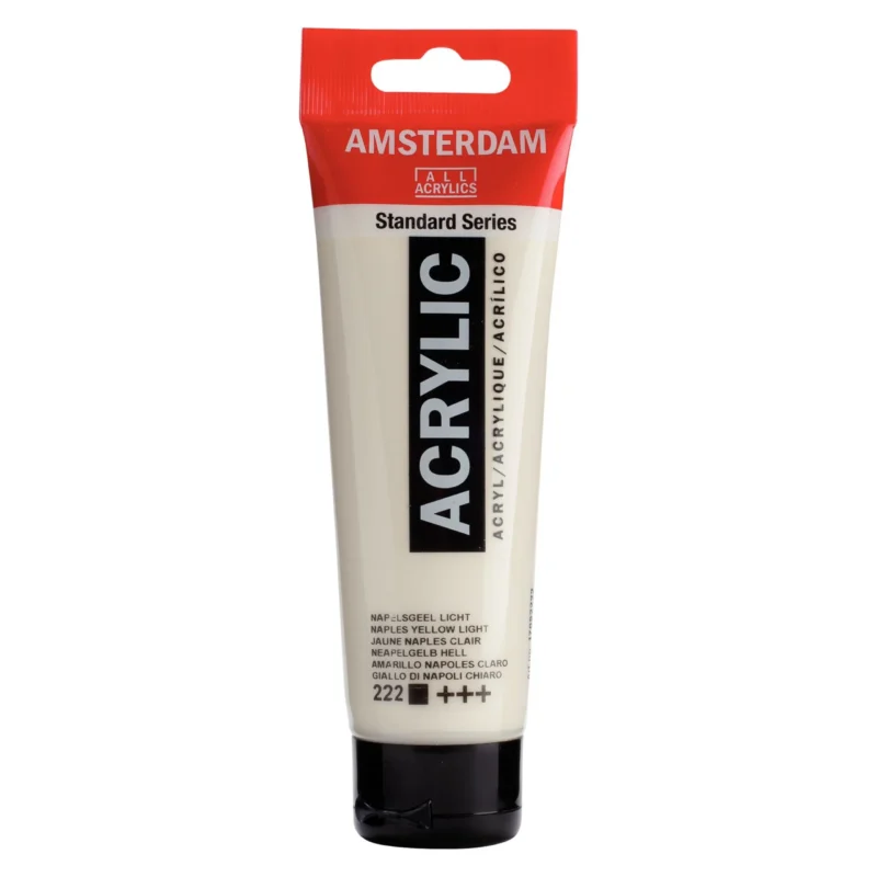 رنگ اکریلیک تالنز آمستردام کد Amsterdam Naples Yellow Light 222