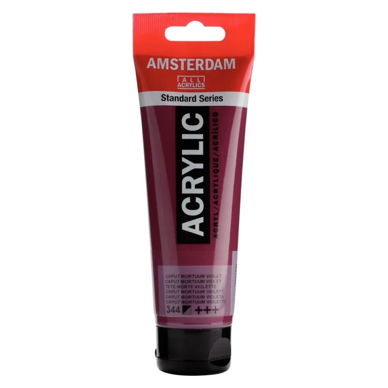رنگ اکریلیک تالنز آمستردام کد Amsterdam Caput Mortuum Violet 344