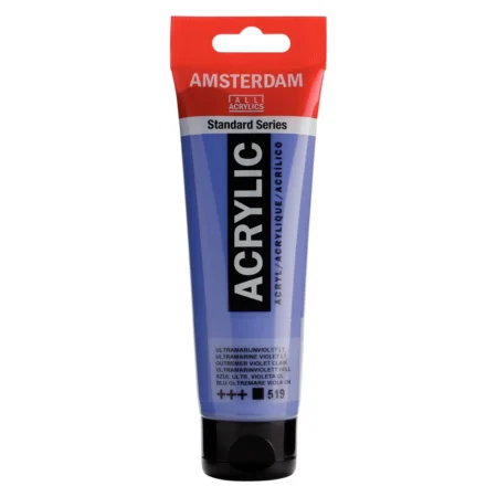 رنگ اکریلیک تالنز آمستردام کد Amsterdam Ultramarine Violet Lt 519