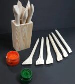 قلم کتيبه ای (پارویی) چوبی بسته 6 عددی - تصویر 2