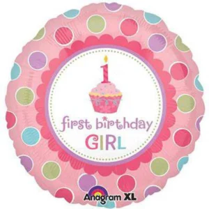 بادکنک هلیومی اناگرام Anagram مدل عدد First Birthday Girl