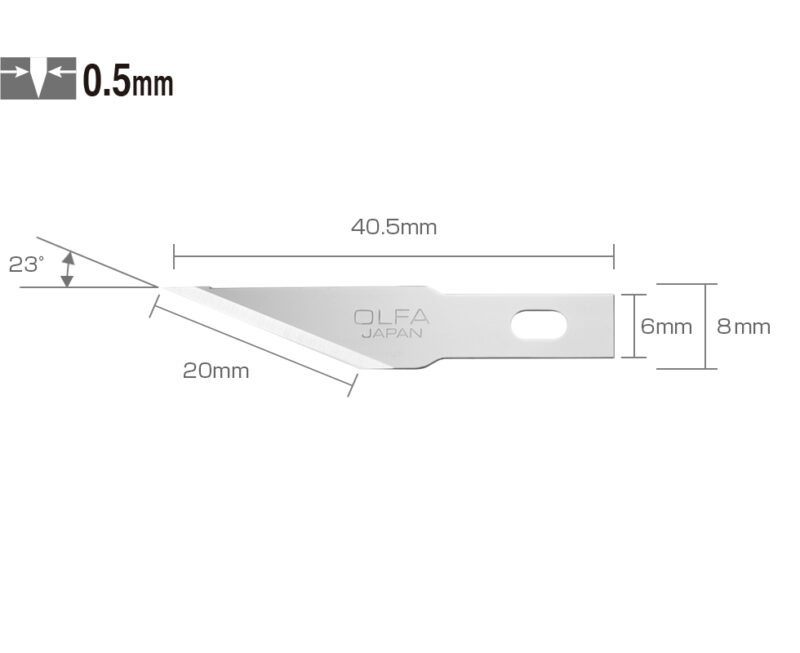 تیغ کاتر قلمی الفا مدل OLFA KB4-S/5 با زاویه 23 درجه - تصویر 3