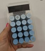 ماشین حساب فانتزی رنگی Runzon مدل RZ.819 آبی - تصویر 3