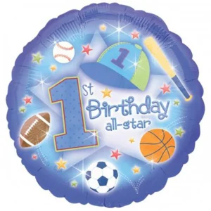 بادکنک هلیومی اناگرام Anagram مدل 1St Birthday all-star