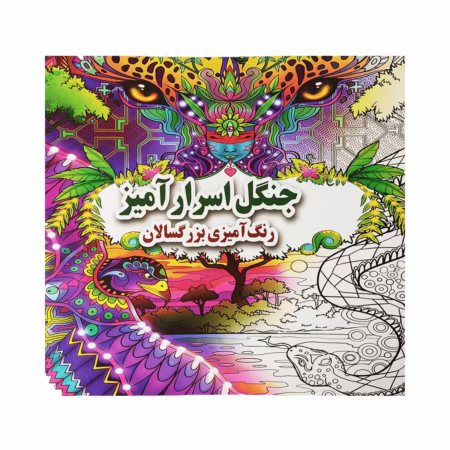 کتاب رنگ آمیزی بزرگسالان جنگل اسرار آمیز