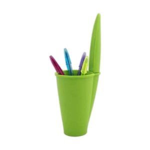 جا قلمی رومیزی + ۴ عدد خودکار بیک Bic