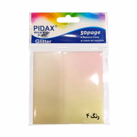 یادداشت چسب دار اکلیلی شفاف Pidax مدل Glitter P-380